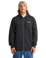 The Billabong Mens Arch Zip Hoodie in Black
