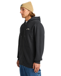 The Billabong Mens Arch Zip Hoodie in Black