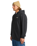 The Billabong Mens Arch Zip Hoodie in Black