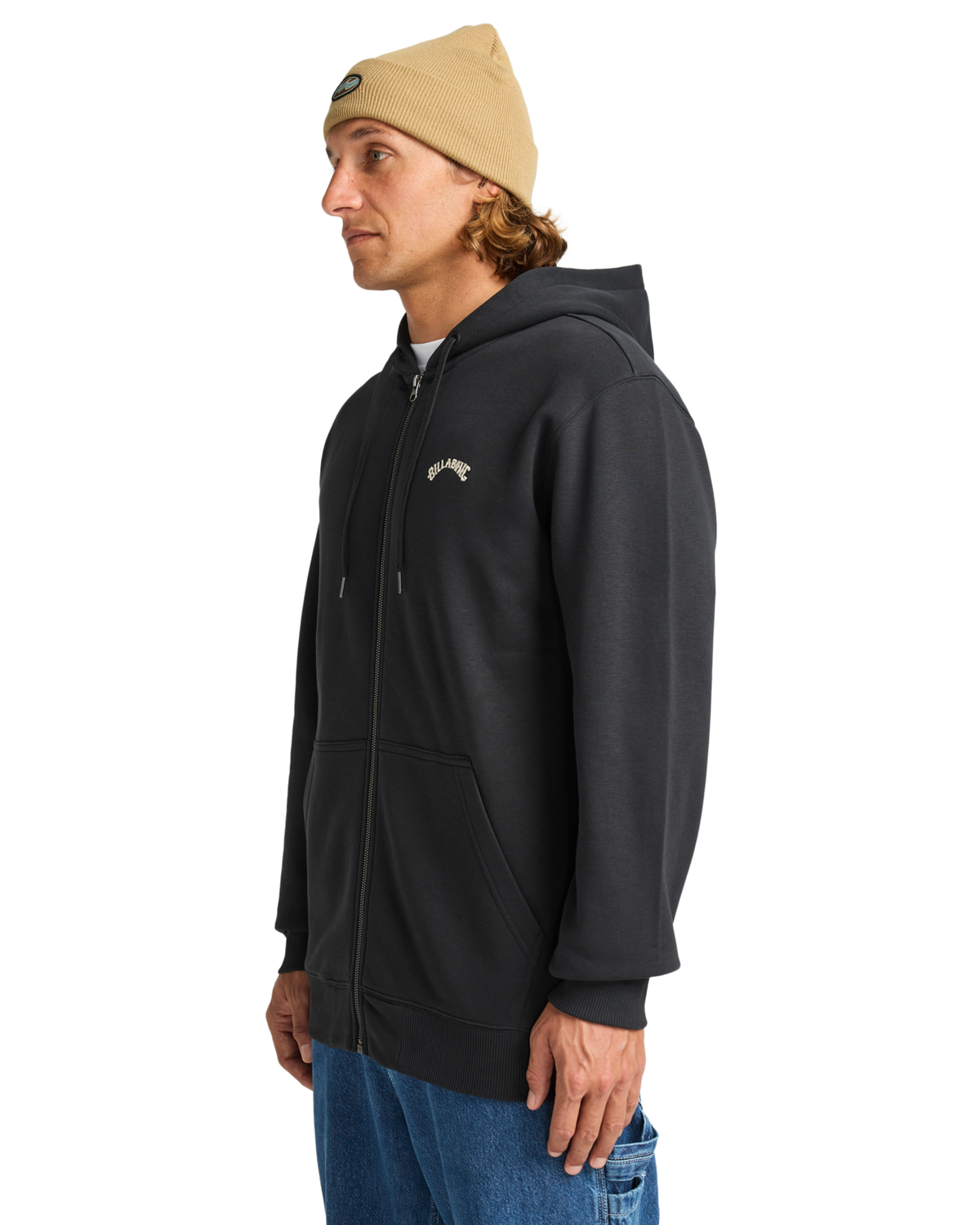 The Billabong Mens Arch Zip Hoodie in Black