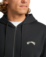 The Billabong Mens Arch Zip Hoodie in Black