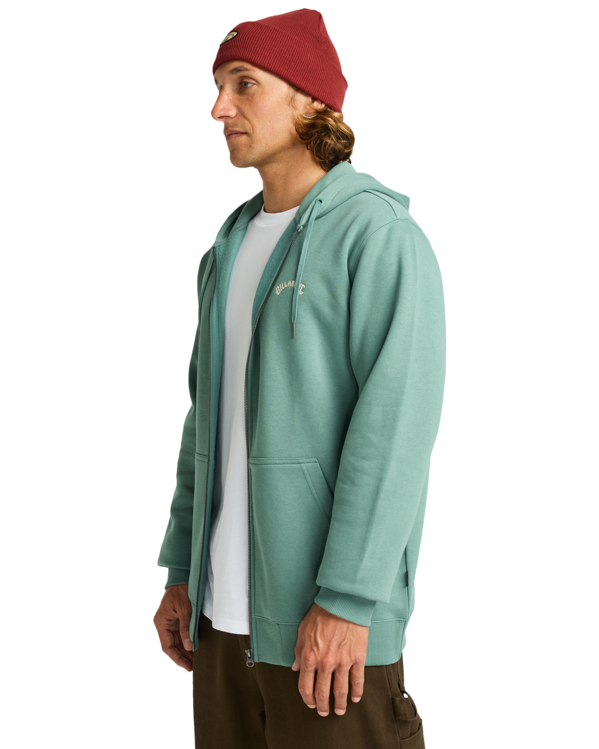 The Billabong Mens Arch Zip Hoodie in Sagebrush