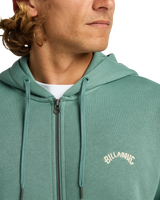 The Billabong Mens Arch Zip Hoodie in Sagebrush