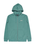 The Billabong Mens Arch Zip Hoodie in Sagebrush