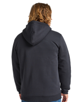 The Billabong Mens Arch Sherpa Zip Hoodie in Black