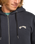 The Billabong Mens Arch Sherpa Zip Hoodie in Black