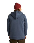 The Billabong Mens Arch Sherpa Zip Hoodie in Ombre Blue