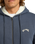 The Billabong Mens Arch Sherpa Zip Hoodie in Ombre Blue