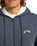 The Billabong Mens Arch Sherpa Zip Hoodie in Ombre Blue