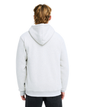 The Billabong Mens Arch Sherpa Zip Hoodie in Light Grey Heather