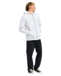 The Billabong Mens Arch Sherpa Zip Hoodie in Light Grey Heather