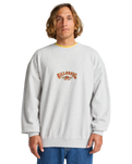 The Billabong Mens Core Lord Sweatshirt in Light Grey Heather