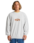 The Billabong Mens Core Lord Sweatshirt in Light Grey Heather