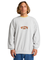 The Billabong Mens Core Lord Sweatshirt in Light Grey Heather