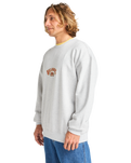 The Billabong Mens Core Lord Sweatshirt in Light Grey Heather