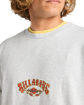 The Billabong Mens Core Lord Sweatshirt in Light Grey Heather