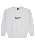 The Billabong Mens Core Lord Sweatshirt in Light Grey Heather