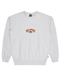 The Billabong Mens Core Lord Sweatshirt in Light Grey Heather