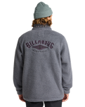 The Billabong Mens Adventure Division Boundary Tombstone Fleece Jacket in Pewter