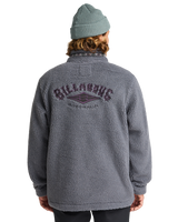 The Billabong Mens Adventure Division Boundary Tombstone Fleece Jacket in Pewter