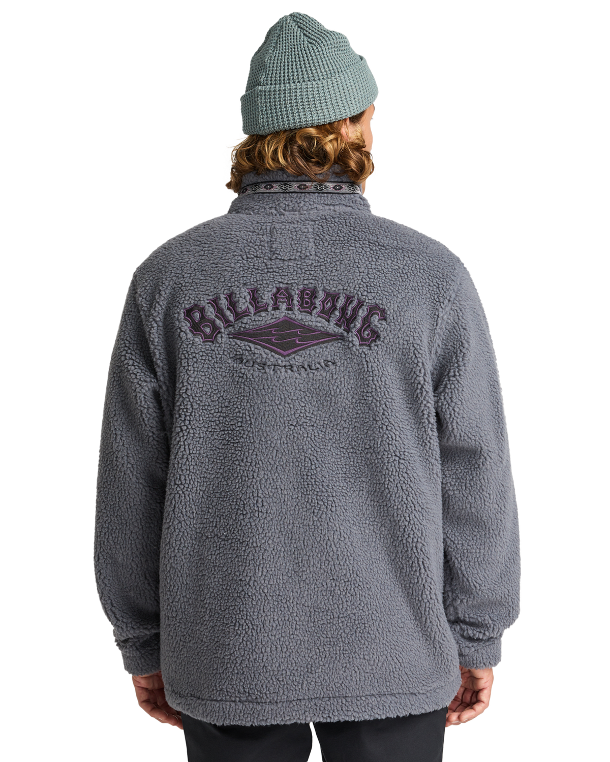 The Billabong Mens Adventure Division Boundary Tombstone Fleece Jacket in Pewter