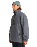 The Billabong Mens Adventure Division Boundary Tombstone Fleece Jacket in Pewter