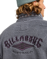 The Billabong Mens Adventure Division Boundary Tombstone Fleece Jacket in Pewter