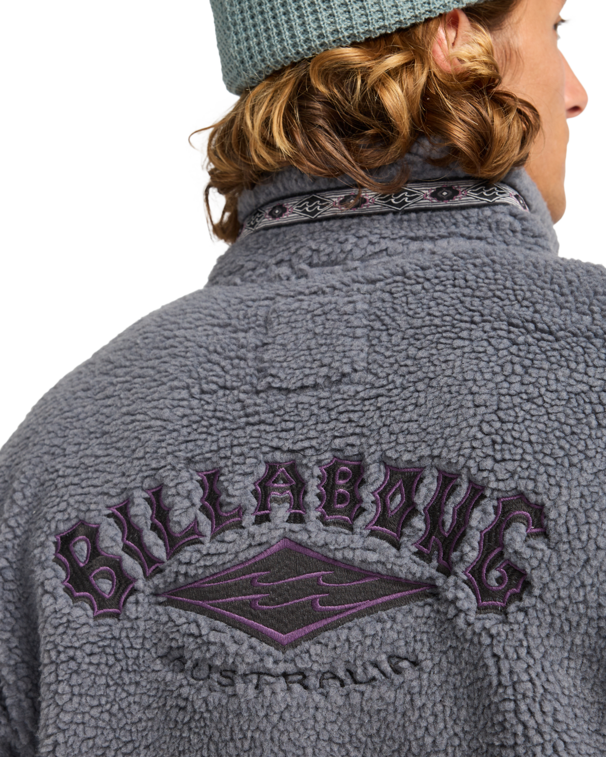 The Billabong Mens Adventure Division Boundary Tombstone Fleece Jacket in Pewter