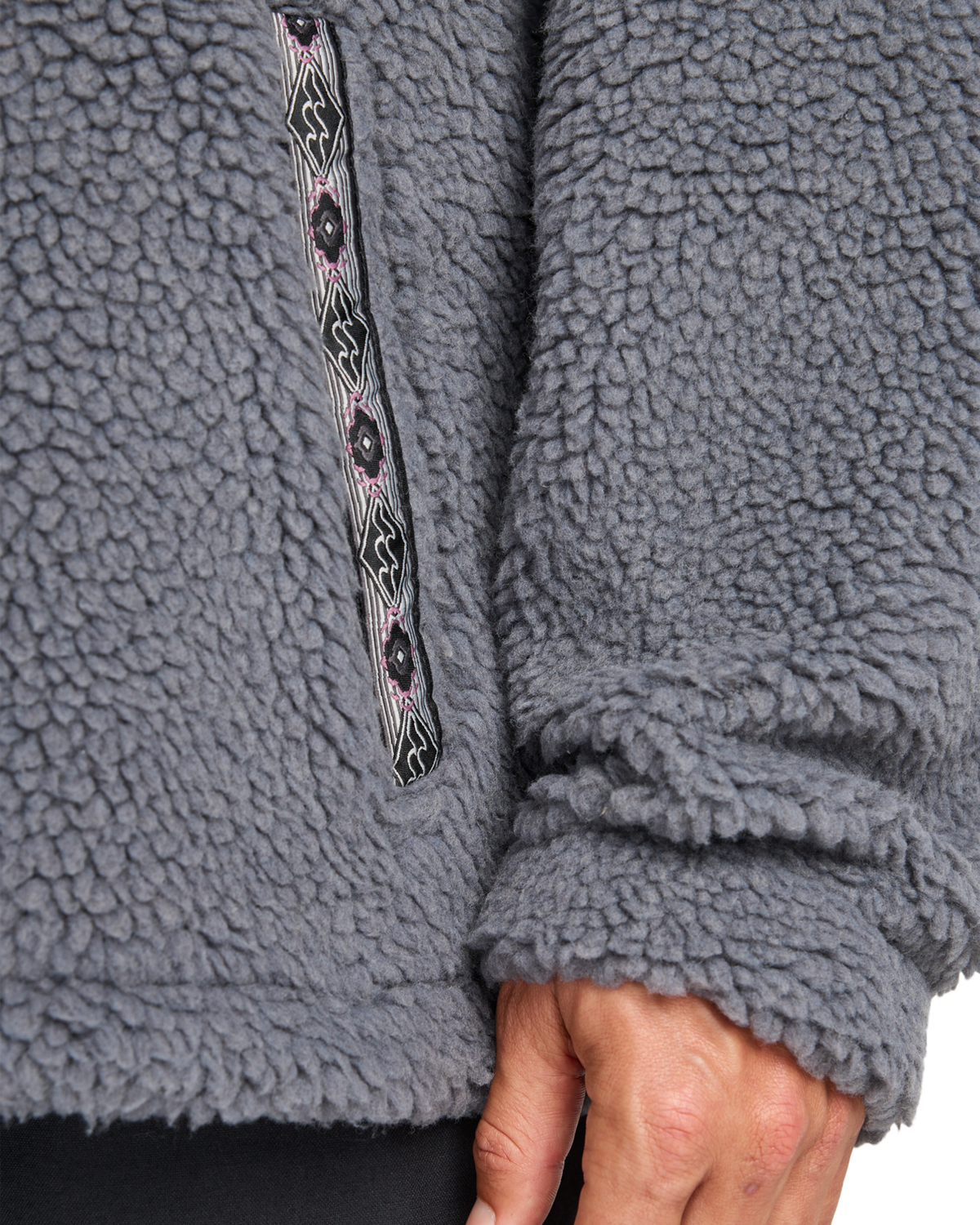 The Billabong Mens Adventure Division Boundary Tombstone Fleece Jacket in Pewter