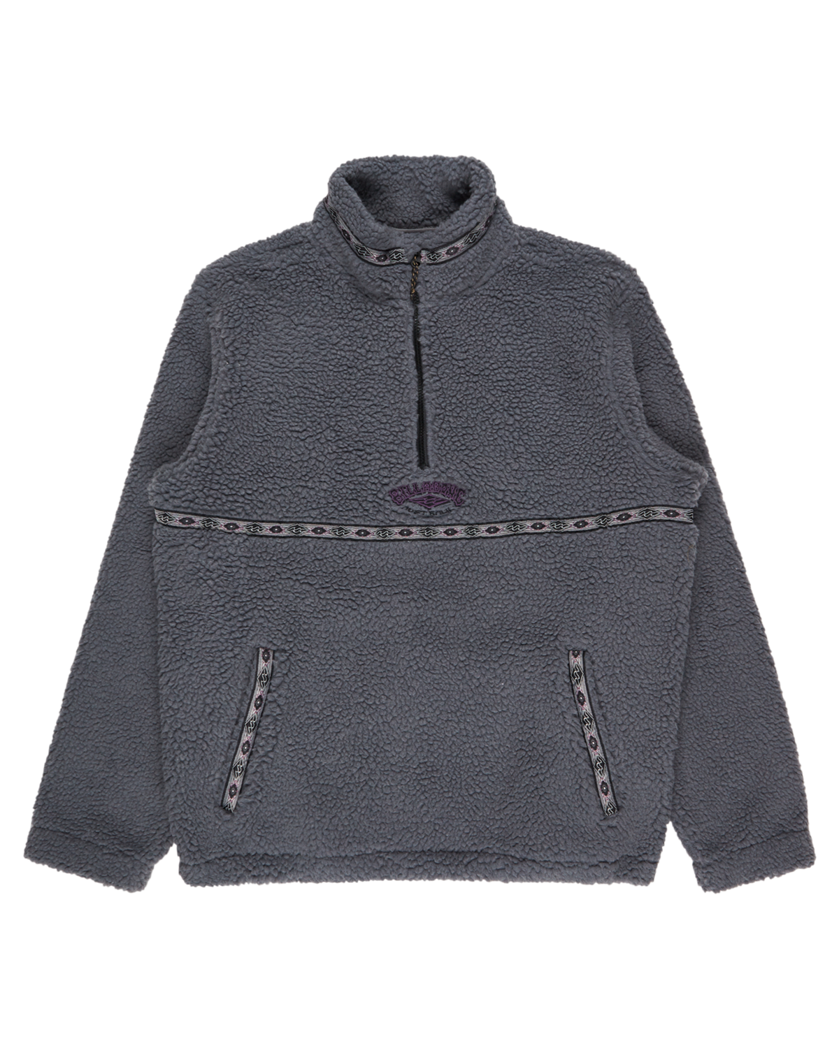 The Billabong Mens Adventure Division Boundary Tombstone Fleece Jacket in Pewter