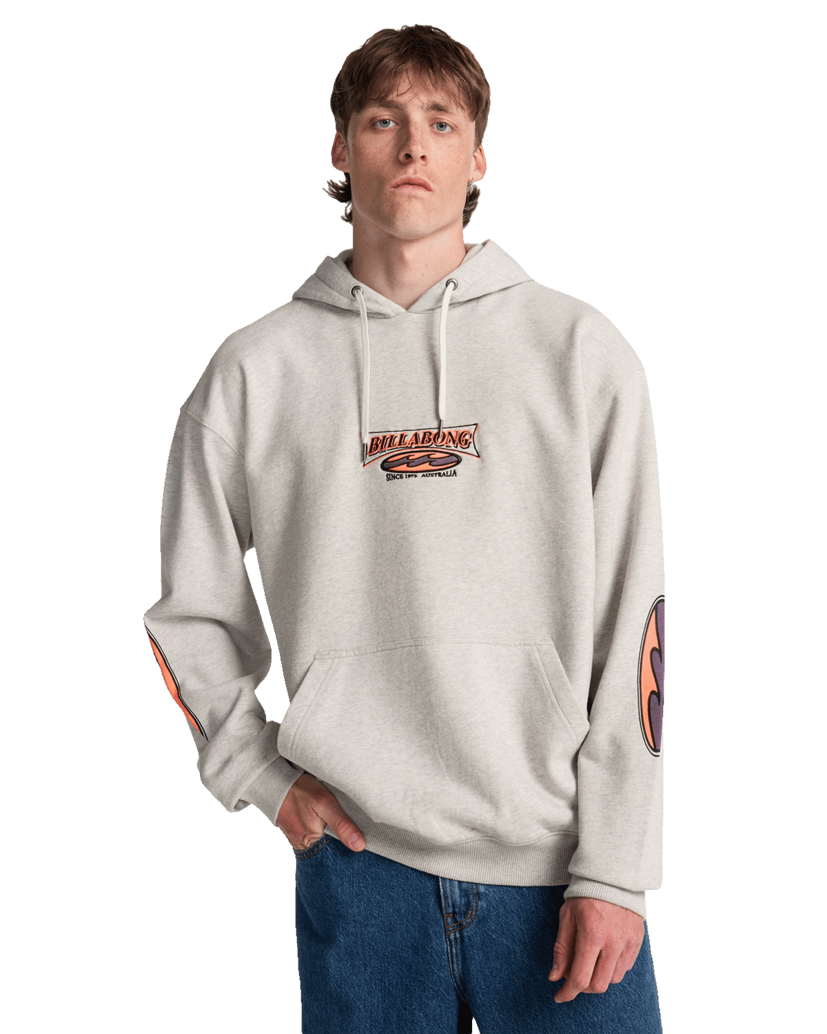 Burleigh Hoodie in Light Grey Heather