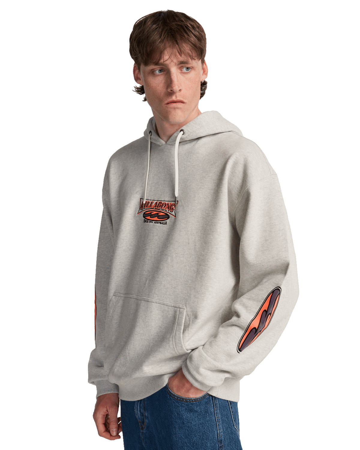 Burleigh Hoodie in Light Grey Heather