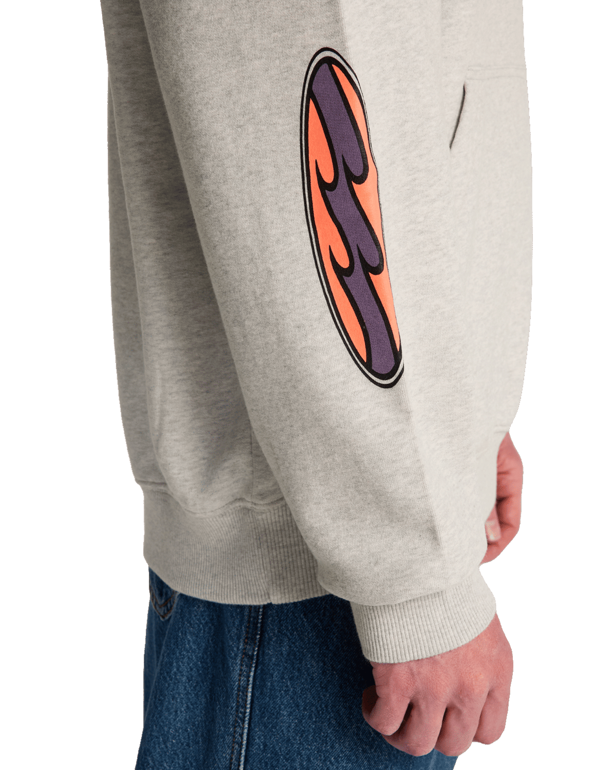Burleigh Hoodie in Light Grey Heather