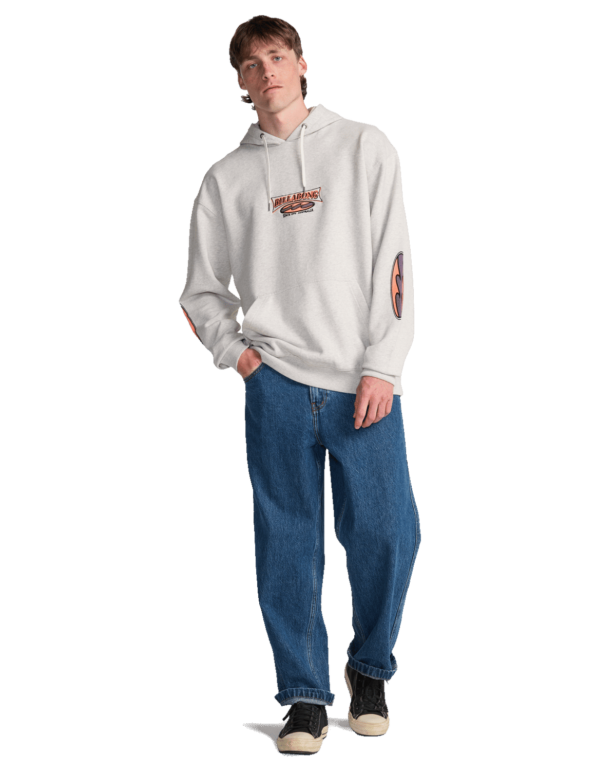 Burleigh Hoodie in Light Grey Heather