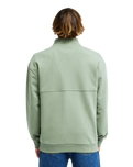 The Billabong Mens Burleigh Mock Neck 1/4 Zip Sweatshirt in Sea Spray