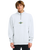 The Billabong Mens Burleigh Mock Neck 1/4 Zip Sweatshirt in Light Grey Heather