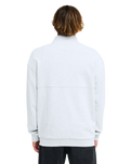 The Billabong Mens Burleigh Mock Neck 1/4 Zip Sweatshirt in Light Grey Heather