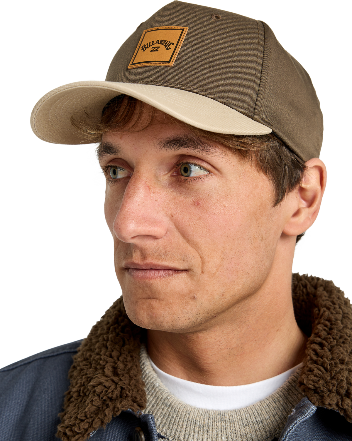 Stacked Snapback Cap in Dark Cedar