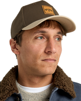 Stacked Snapback Cap in Dark Cedar