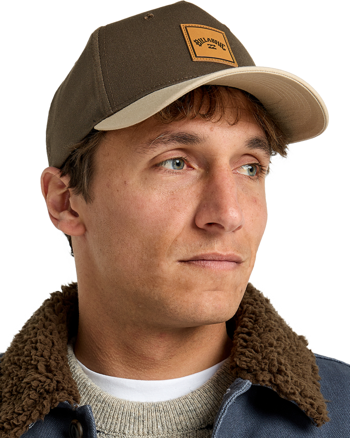 Stacked Snapback Cap in Dark Cedar