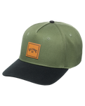The Billabong Mens Stacked Snapback Cap in Military
