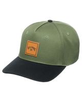 The Billabong Mens Stacked Snapback Cap in Military