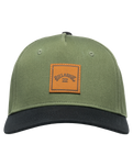 The Billabong Mens Stacked Snapback Cap in Military
