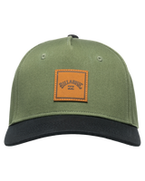 The Billabong Mens Stacked Snapback Cap in Military