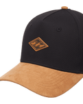 The Billabong Mens Diamond Snapback Cap in Black & Tan