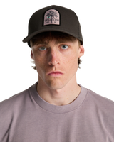 The Billabong Mens Patch Snapback Cap in Pewter