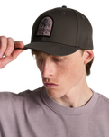 The Billabong Mens Patch Snapback Cap in Pewter
