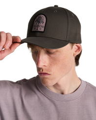 The Billabong Mens Patch Snapback Cap in Pewter
