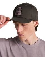 The Billabong Mens Patch Snapback Cap in Pewter