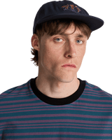 Throwback Strapback Cap in Ombre Blue